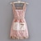Lovely Canvas Apron for Female Household Breathable Antifouling Perfect for Kitchen Cleaning