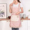 Lovely Canvas Apron for Female Household Breathable Antifouling Perfect for Kitchen Cleaning