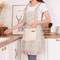 Lovely Canvas Apron for Female Household Breathable Antifouling Perfect for Kitchen Cleaning