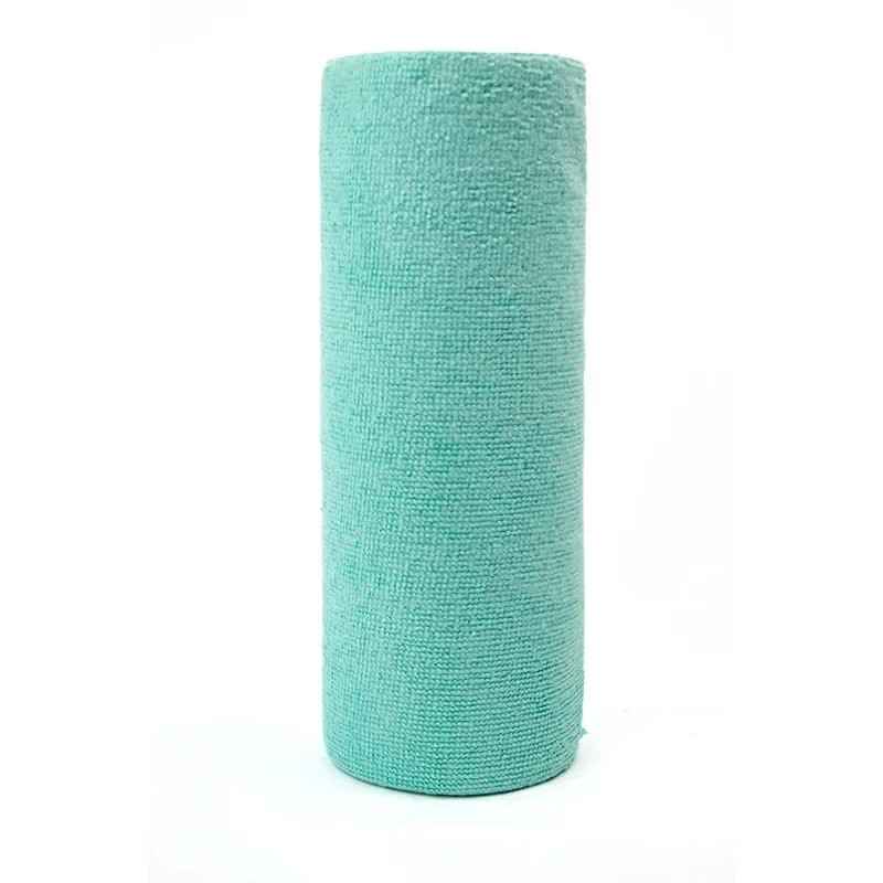 Reusable Cleaning Wipes Roll Microfiber Towel Rolls For Kitchen Dish Rags Wash Paper Towels 9