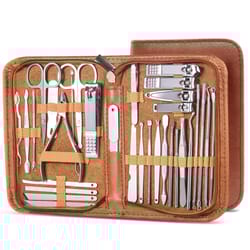 premium manicure kit pedicure grooming set with nail scissors, cutters & beauty tools for salon quality care