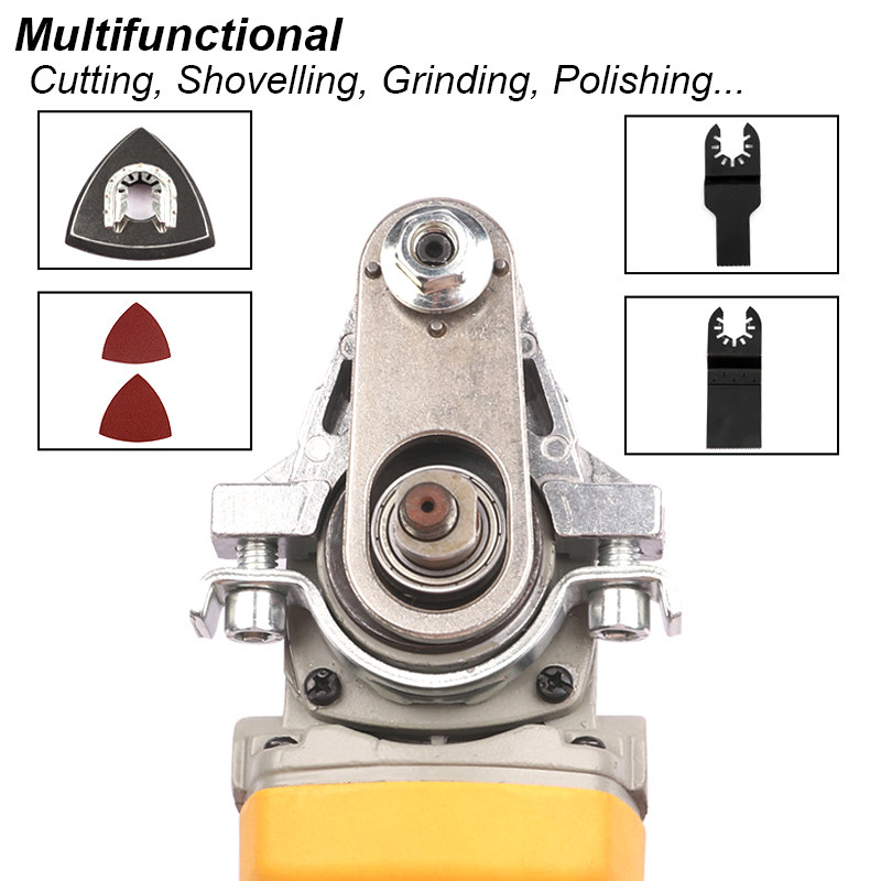 Oscillating Saw Blade Adapter Multifunctional Angle Grinder Converter Tool Kit For Cutting Sanding 5