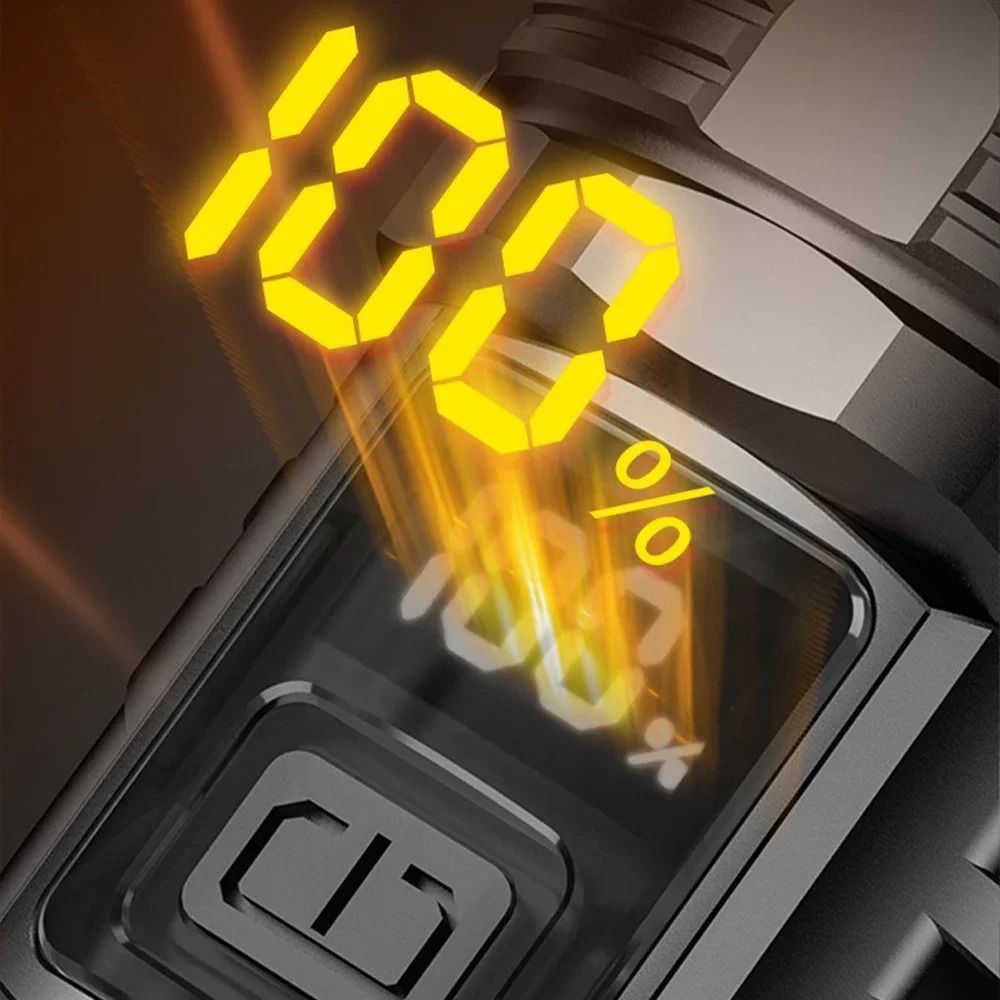 Super Bright LED Flashlight USB Rechargeable Tactical Torch Waterproof LongRange Outdoor Camping