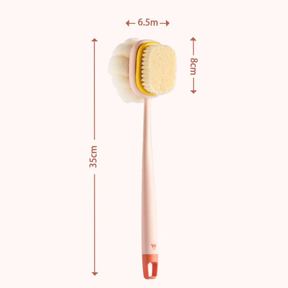 Long Handle Body Brush Loofah Back Scrubber With Soft Mesh Sponge Gentle Exfoliating Shower Brush F 5