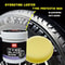 Tire Blackening Coating Wax Hydrating Luster Protection Anti Aging Tire Care with Sponge Applicat
