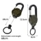 Heavy Duty Retractable Pull Reel Keychain Strong Steel Wire Rope with Carabiner Buckle Spring Key