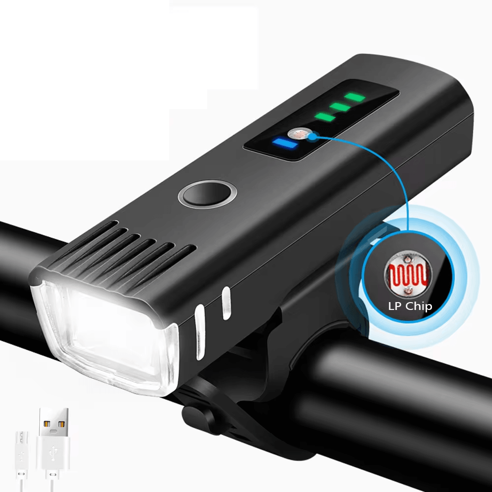 UltraBright T6 LED Bike Light USB Rechargeable Bicycle Headlight for MTB Cycling Scooters 1000