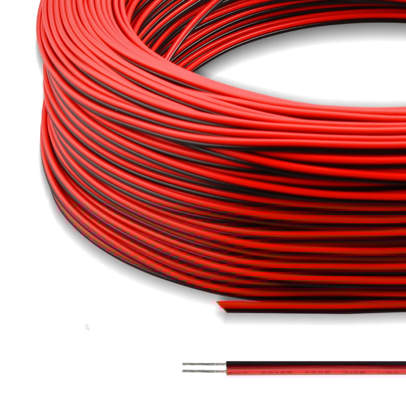 2PIN Tinned Copper Wire PVC Insulated RedBlack Cable for LED Strip Light Extension Electrical Pr