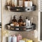 No Punching Required Bathroom Shampoo Holder Shower Caddy Storage Shelf for Towels Toiletries
