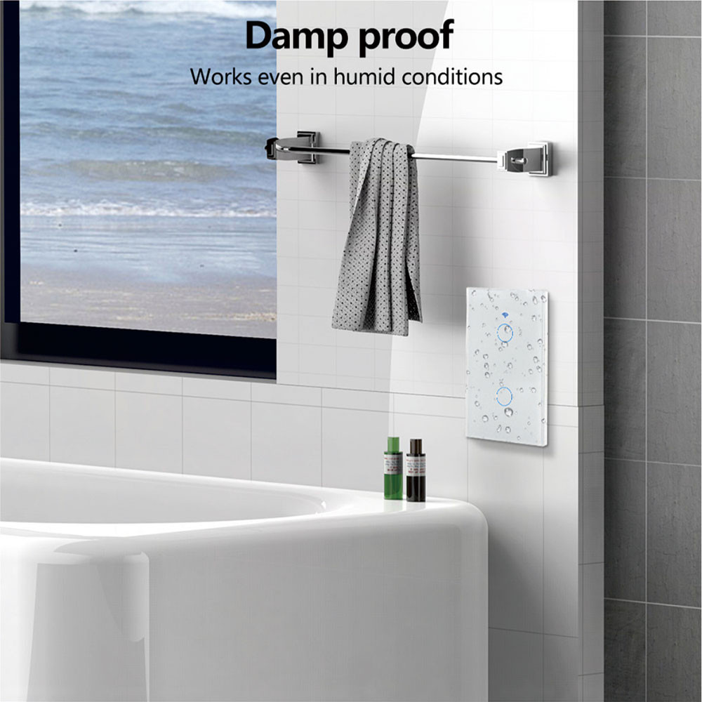 Smart Wall Switch WiFi Enabled No Neutral Wire Required RF433 Touch Sensor Voice Control Via Alexa  3