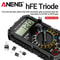 Professional Digital Multimeter ANENG SZ308 With Buzzer Triode Test AutoRanging For Electricians 4