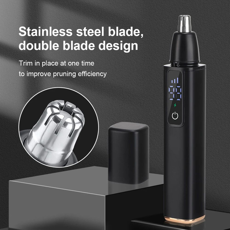 Professional Unisex Nose Hair Trimmer Rechargeable Automatic  Portable For Painless Grooming 4