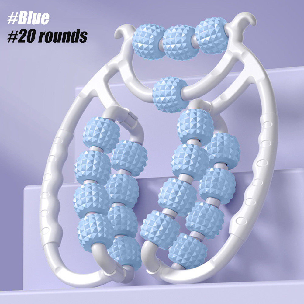 Newest 20 Wheel Annular Leg Clamp Massager Anti Cellulite Body Slimming Roller For Relaxation  Pain 7