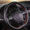 Premium Car Steering Wheel Cover DIY Microfiber Leather With Needles Braid Thread 4