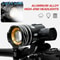 LED Bicycle Front Light USB Rechargeable Waterproof Bike Headlight With Adjustable Zoom Flashlight 1
