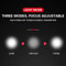 LED Bicycle Front Light USB Rechargeable Waterproof Bike Headlight With Adjustable Zoom Flashlight 4