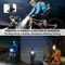 LED Bicycle Front Light USB Rechargeable Waterproof Bike Headlight With Adjustable Zoom Flashlight 3