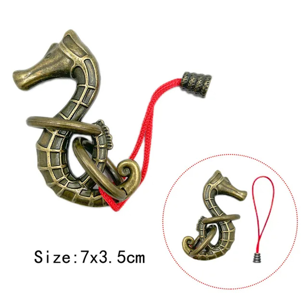 Classic IQ Metal Brain Teaser Magic Baffling Puzzle Game For Kids Adults 21