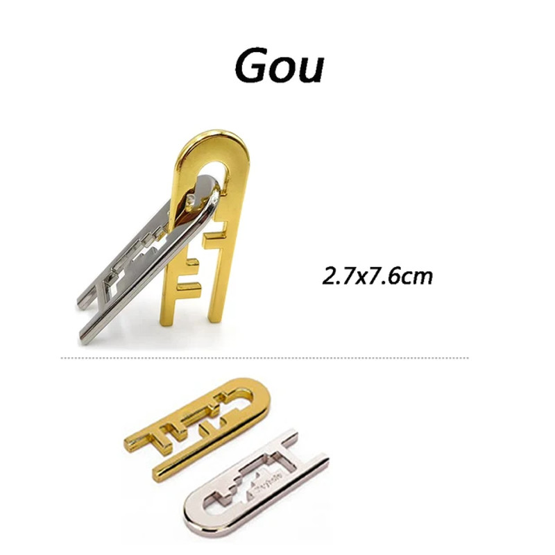 Classic IQ Metal Brain Teaser Magic Baffling Puzzle Game For Kids Adults 22