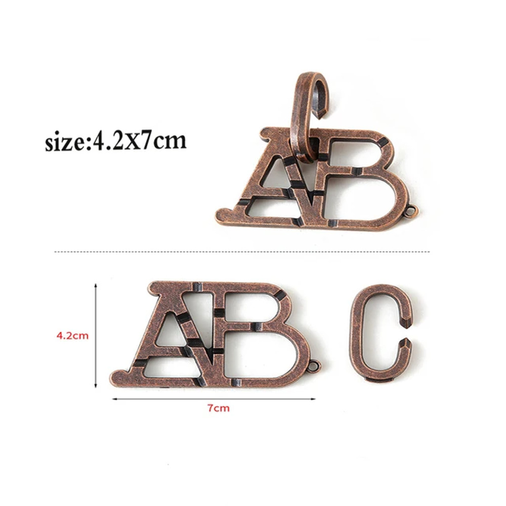 Classic IQ Metal Brain Teaser Magic Baffling Puzzle Game For Kids Adults 23