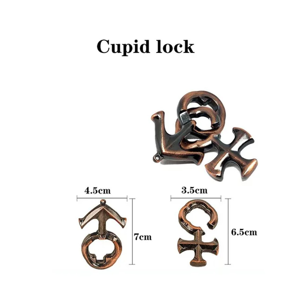 Classic IQ Metal Brain Teaser Magic Baffling Puzzle Game For Kids Adults 35