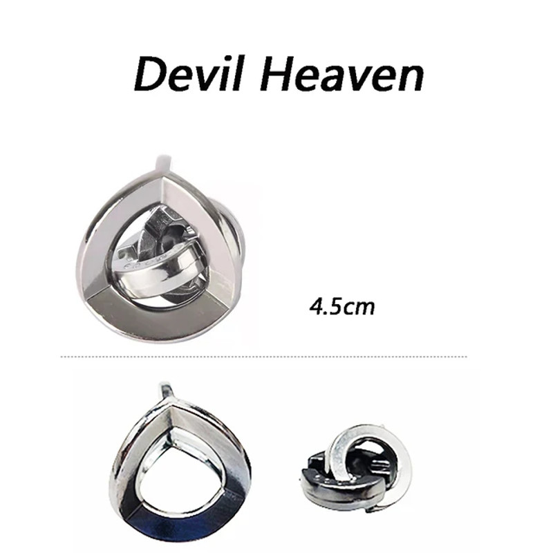 Classic IQ Metal Brain Teaser Magic Baffling Puzzle Game For Kids Adults 41