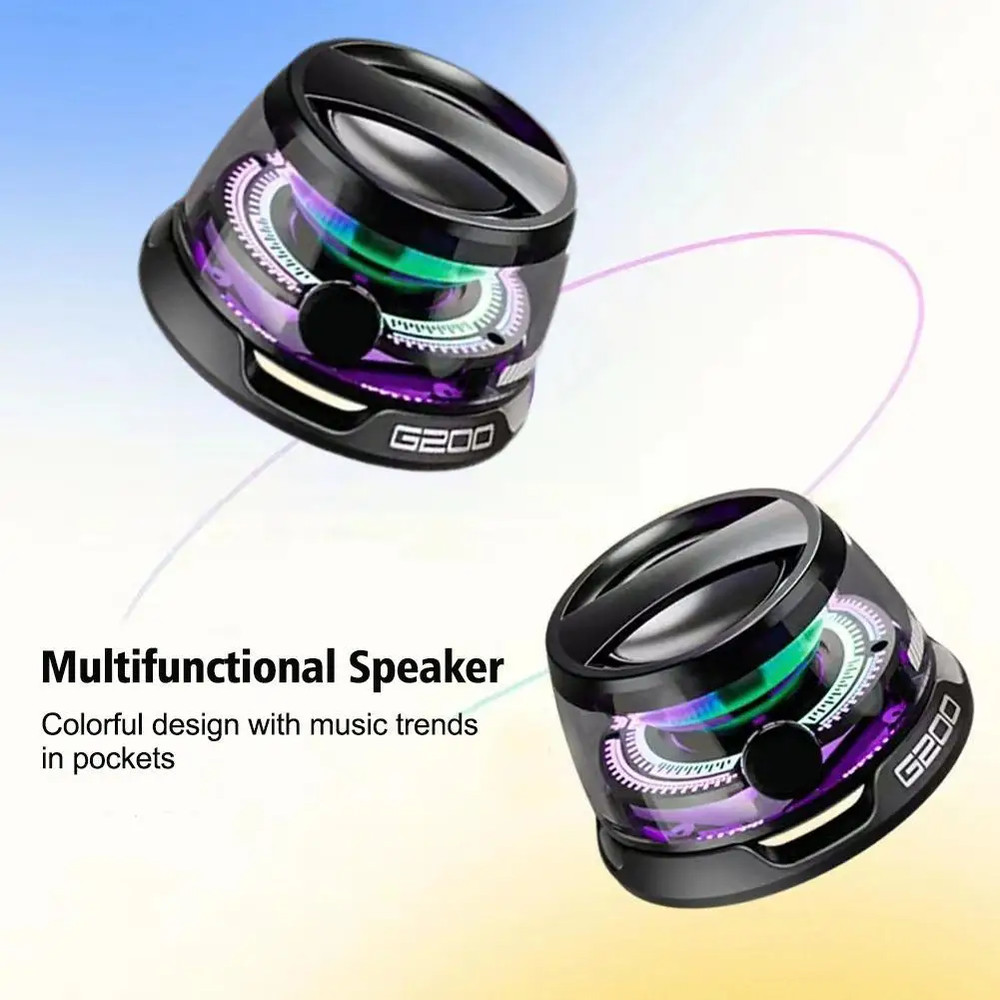 Magnetic Portable Bluetooth Speaker Mini RGB Sound Box Bluetooth 53 HD Stereo Multifunctional