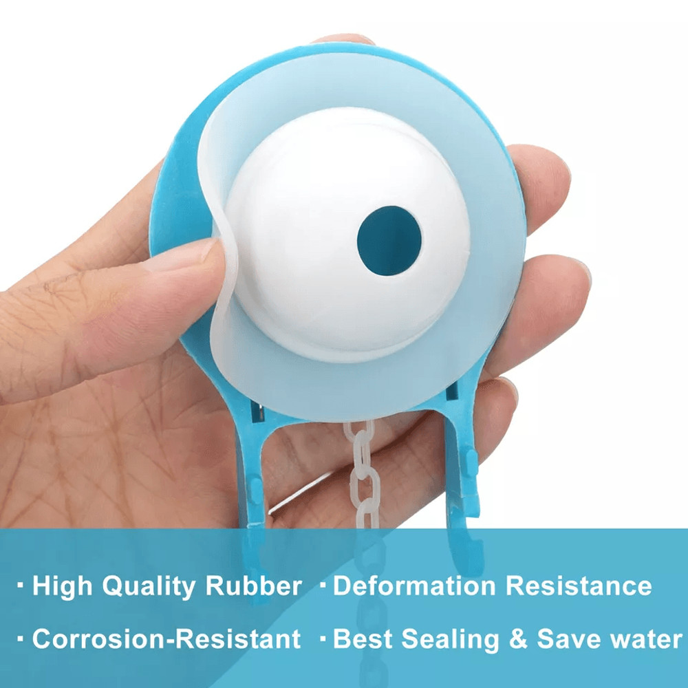 Universal Toilet Flapper Replacement Kit Ultra High Performance Silicone Valve For HET Toilets Fits 2