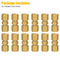 Straight Brass Brake Line Inverted Flare Union Heavy Duty 316 Tube Compression Fitting 12 Pack