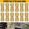 Straight Brass Brake Line Inverted Flare Union Heavy Duty 316 Tube Compression Fitting 12 Pack