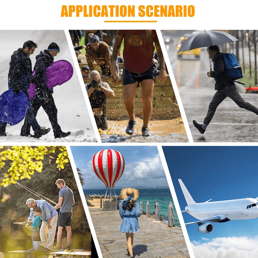 Reusable AntiSlip Rubber Shoe Covers Waterproof Snow Boot Protector For Rainy Days And Outdoor Trav 5