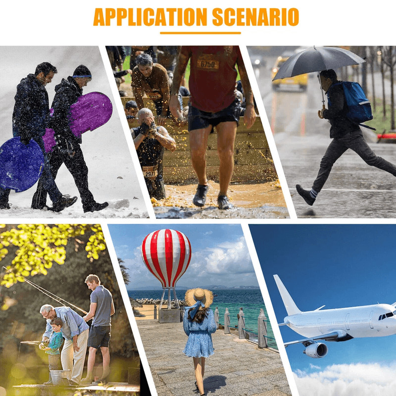 Reusable AntiSlip Rubber Shoe Covers Waterproof Snow Boot Protector For Rainy Days And Outdoor Trav 5