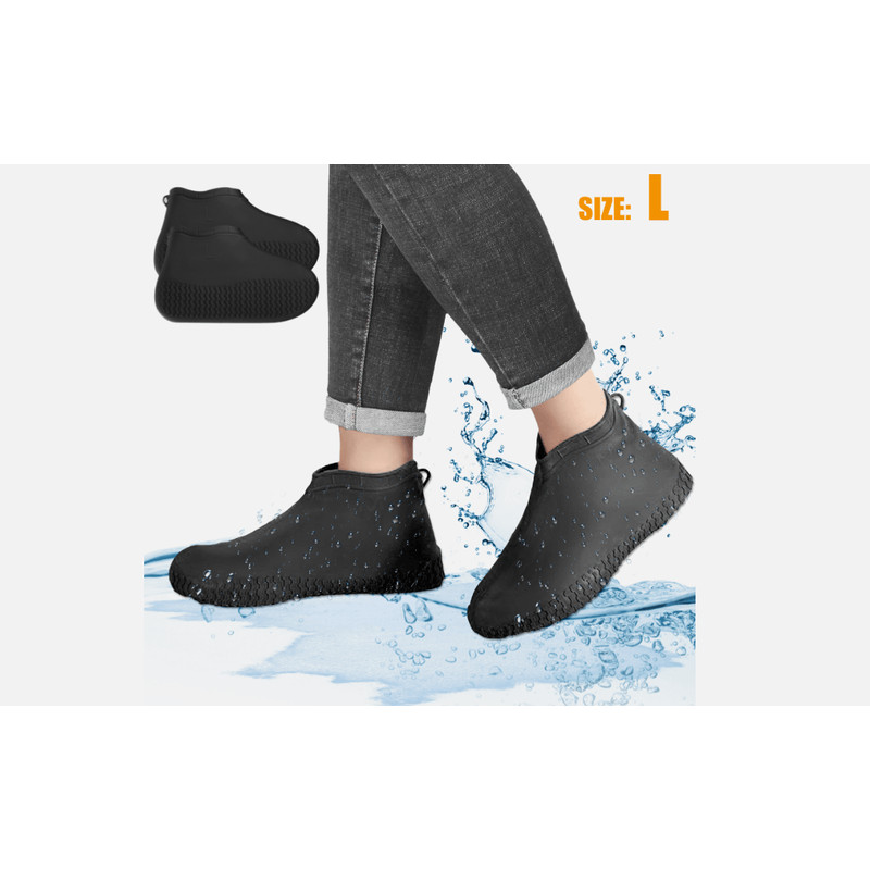 Reusable AntiSlip Rubber Shoe Covers Waterproof Snow Boot Protector For Rainy Days And Outdoor Trav 6