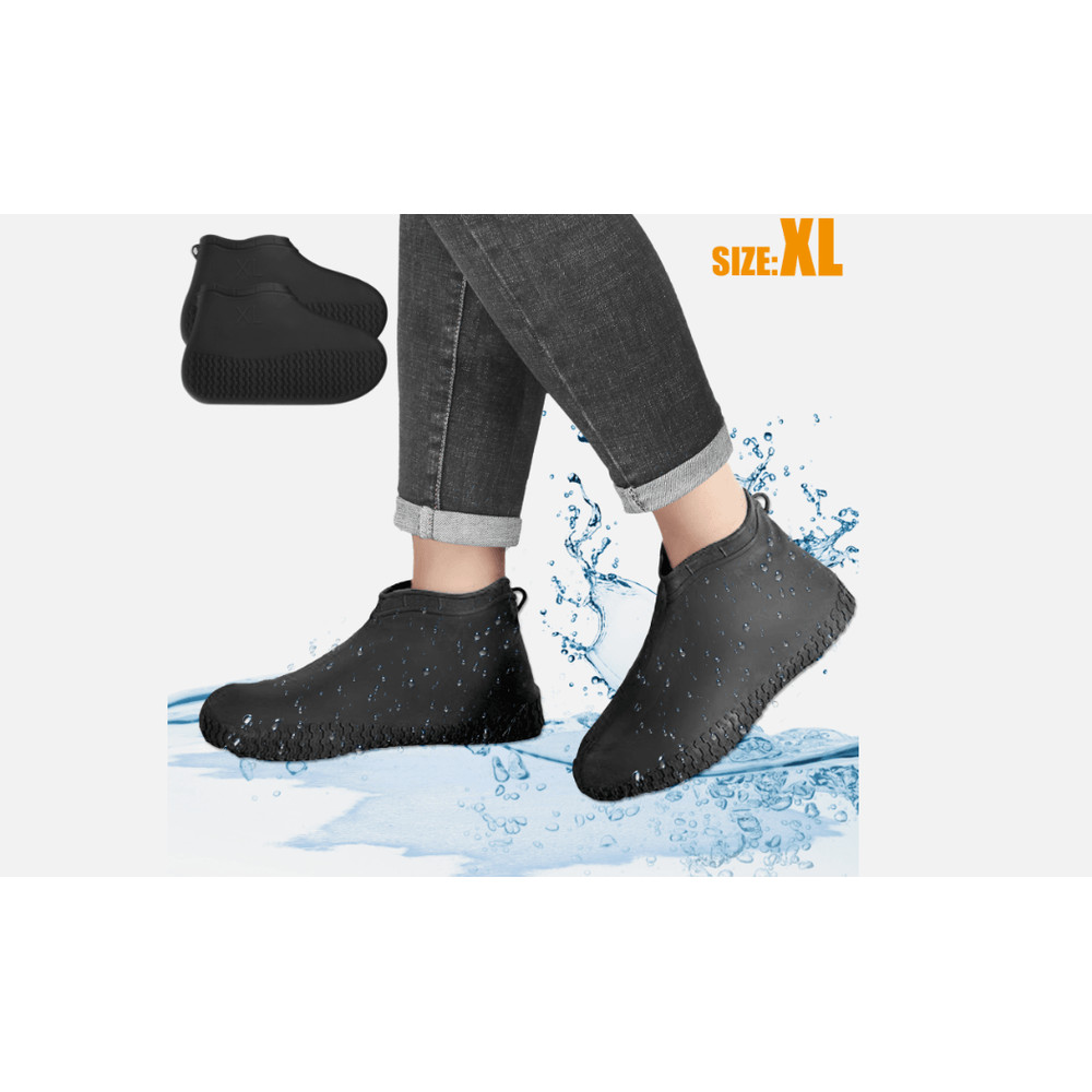 Reusable AntiSlip Rubber Shoe Covers Waterproof Snow Boot Protector For Rainy Days And Outdoor Trav 7