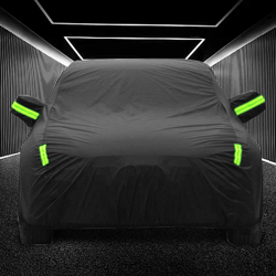 universal fit full car cover, waterproof, uv & dust resistant, all-weather protection
