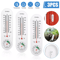 3PCS Wall Thermometer Hygrometer Indoor Outdoor Mount Garden Greenhouse Home Temperature Humidity M 0
