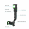 Car Rearview Mirror Rotation Adjustable Phone Holder Mount Multifunction Clip Stand For GPS Navigat 8