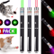 Laser Pointer Pen Green Blue Red Light Visible Beam Lazer Battery Powered Metal Pen For Cat Toys O 0
