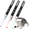 Laser Pointer Pen Green Blue Red Light Visible Beam Lazer Battery Powered Metal Pen For Cat Toys O 3