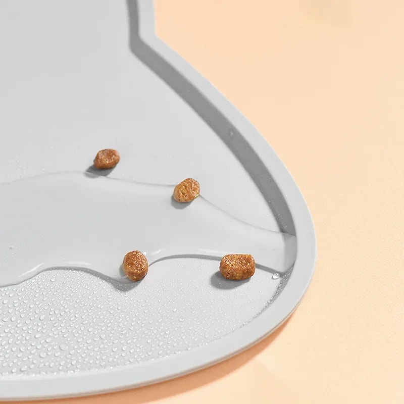 Non Slip Silicone Pet Food Mat Leak Proof Anti Dirty Dog Cat Bowl Pad Dishwasher Safe Eco Friendl 4