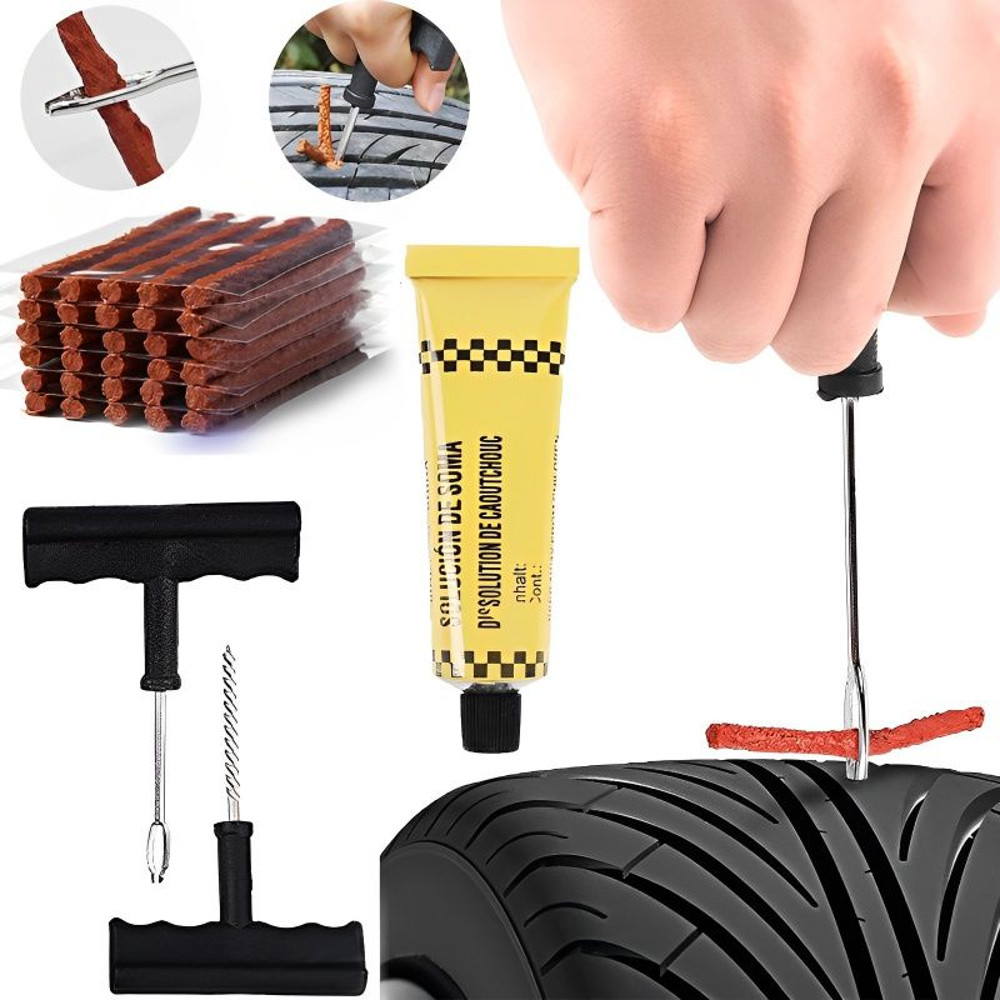 High Quality Tire Repair Strips Tubeless Rubber String Glue Seals For Car  Motorcycle Tyre Puncture 15