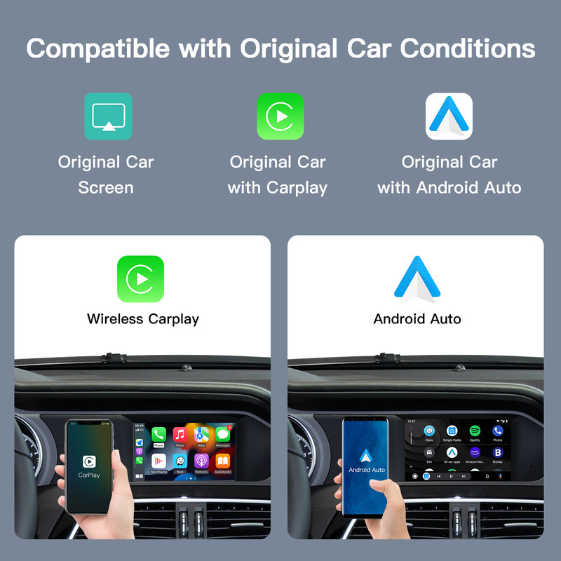 Wireless CarPlay For Mercedes Benz ABCECLA  Android Auto Navigation  Screen Mirroring 2