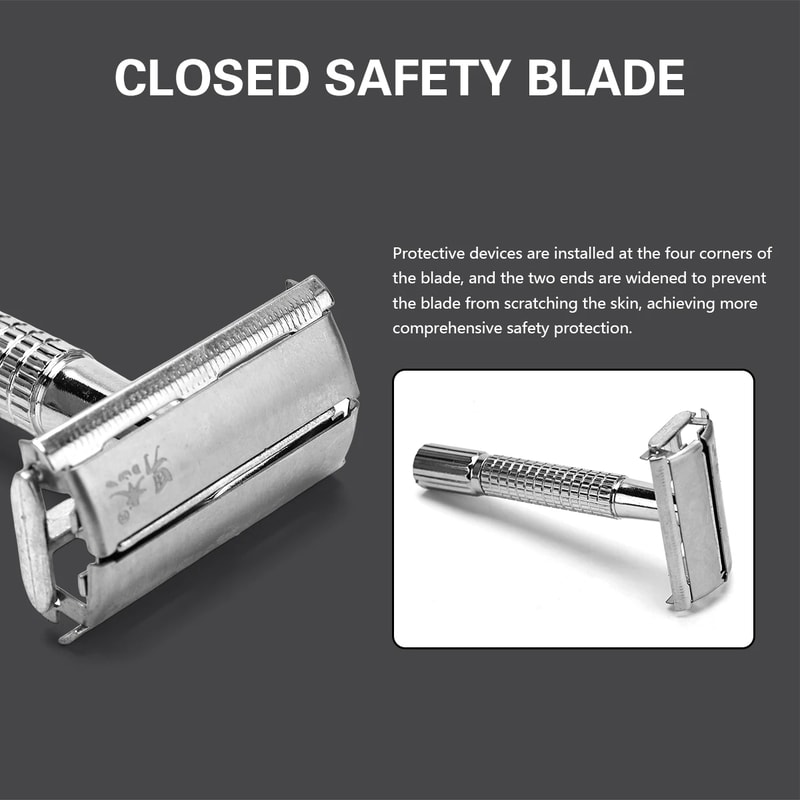 Premium Double Edge Safety Razor For Unisex Barber Styling Accessories With Deluxe Box Holder 2