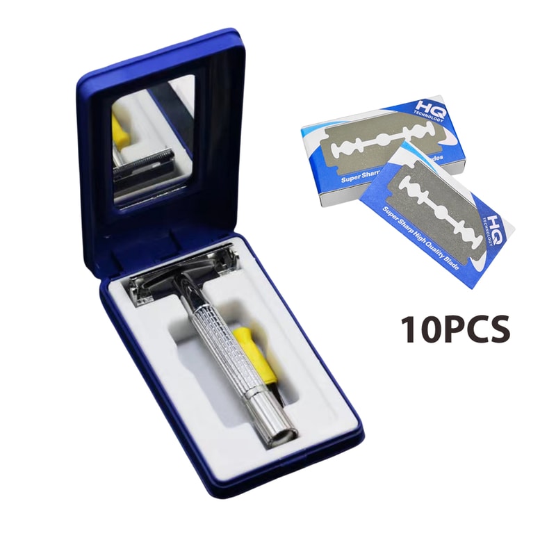 Premium Double Edge Safety Razor For Unisex Barber Styling Accessories With Deluxe Box Holder 7