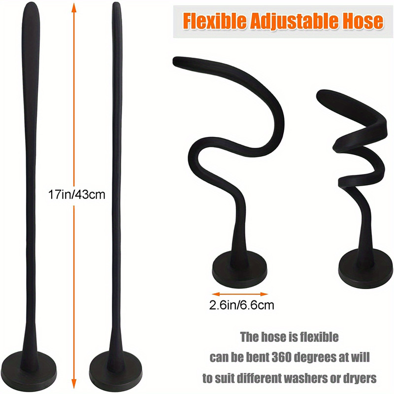 Magnetic Washer Door Prop-Stabilizer Flex Design, Easy-Install Fits Most Washers & RV Laundry Doors