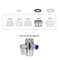 Dental Irrigator Water Jet Faucet Tooth Cleaner Flosser No Electricity Toothpick Teeth Cleaning Kit 5