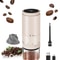 Electric Coffee Grinder Rechargeable TypeC Adjustable Burr Grinder With Ceramic Core Portable Bean 6
