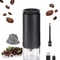 Electric Coffee Grinder Rechargeable TypeC Adjustable Burr Grinder With Ceramic Core Portable Bean 7