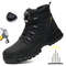Mens Indestructible Steel Toe Work Boots Waterproof AntiSmash StabResistant Safety Shoes Biker Bota 0