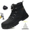 Mens Indestructible Steel Toe Work Boots Waterproof AntiSmash StabResistant Safety Shoes Biker Bota 0